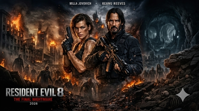 Resident Evil 8 (2026) Review – Milla Jovovich and Keanu Reeves Battle the Final Nightmare