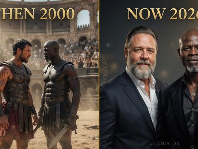 Russell Crowe & Djimon Hounsou: Then vs Now