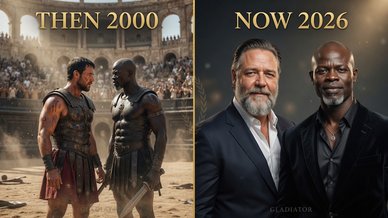 Russell Crowe & Djimon Hounsou: Then vs Now