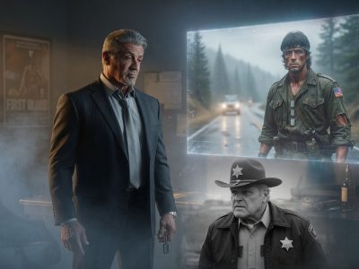 Two Men on a Mountain Road