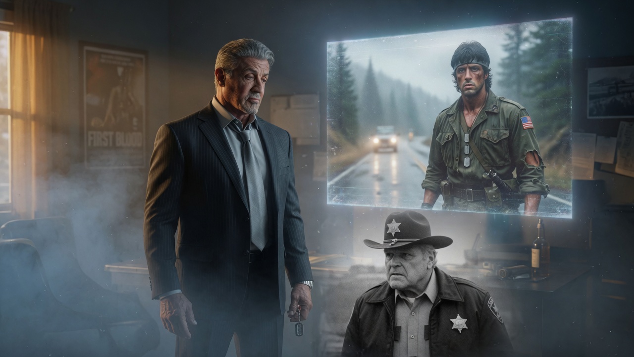 Two Men on a Mountain Road